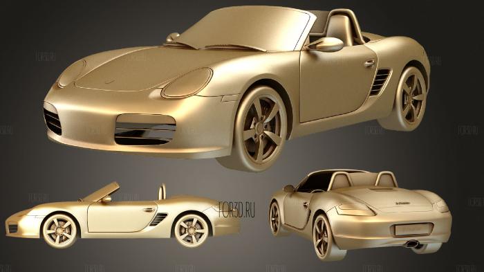 Porsche Boxster stl model for CNC